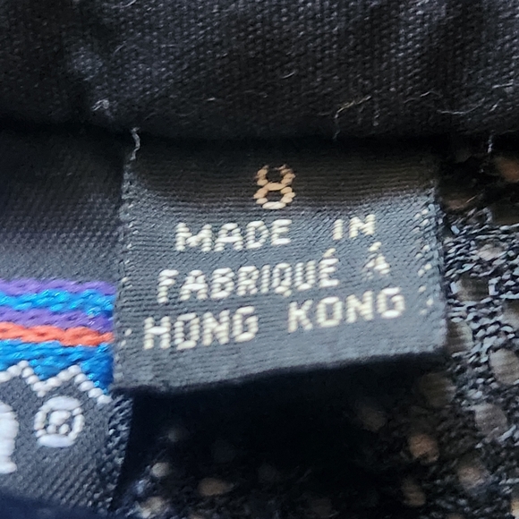 Vintage PATAGONIA Kids Ski Snow Pants Size 8 Black Suspenders Outdoors Sewn on - Picture 3 of 16